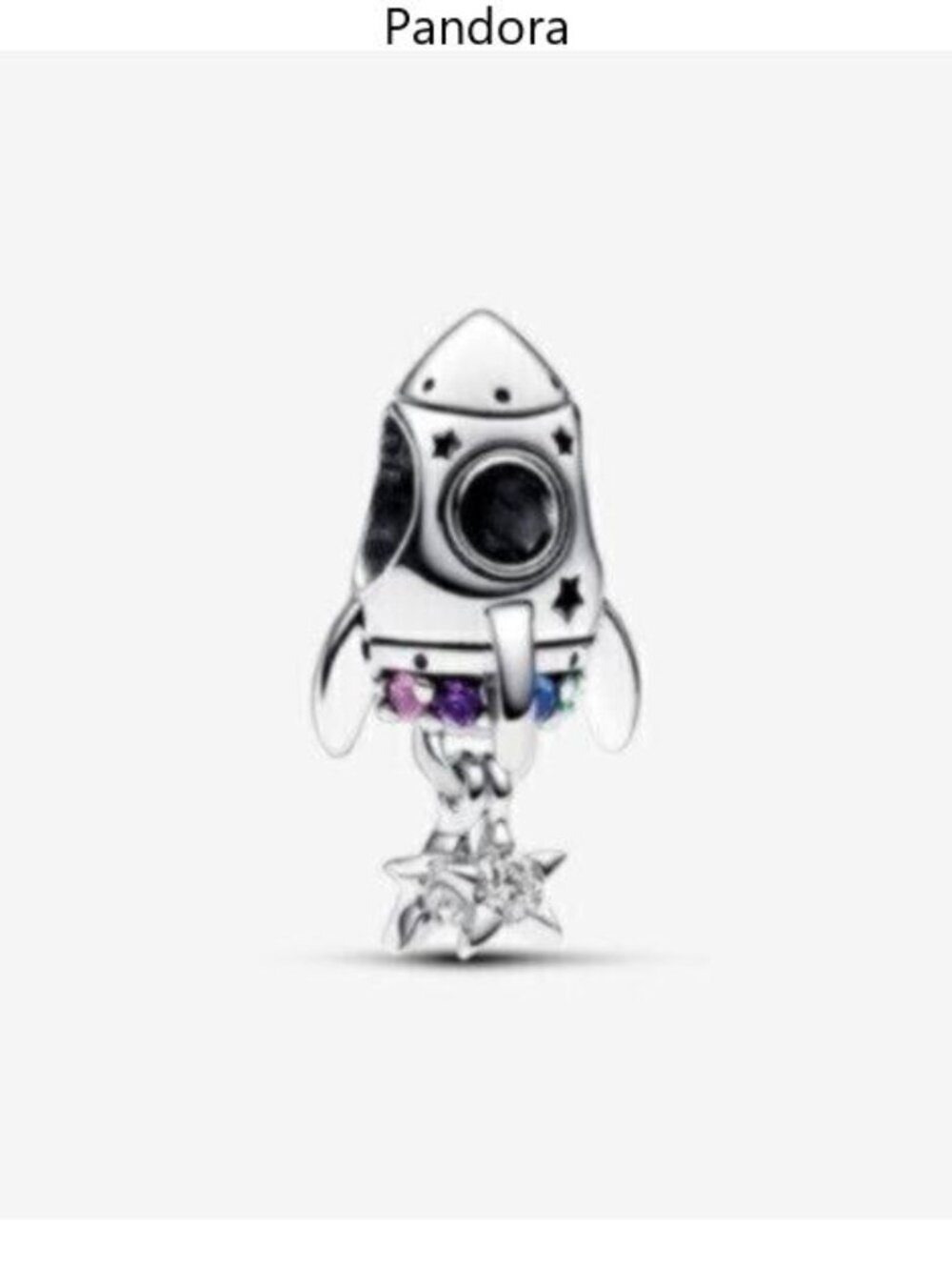 Pandora Space Love Rocket Charm